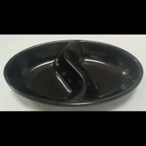 Black Sauce dish Double 4.4 in