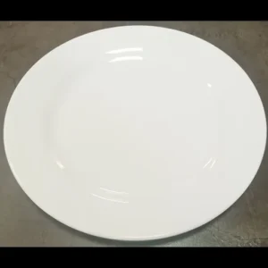 Round Flat Plate White 11 in