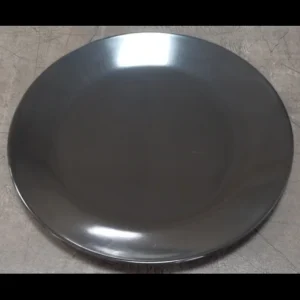 Shallow Plate Black 11 in