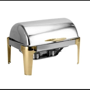 Rect. Rolltop Chafing dish (Golden) 9L