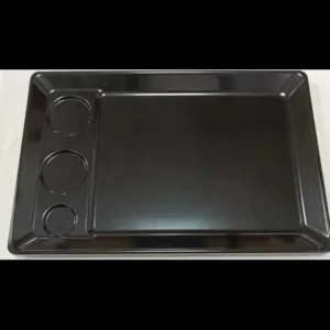 Melamine Platter with Slot (Black)