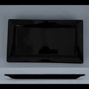 C7002187 12 inch rectangular plate- Linen pattern