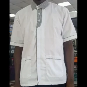 Chefs Shirt Checkered Border