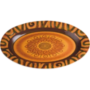 Mel Mexican Oval Platter 14in