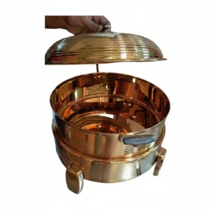 Copper Chafing Dish Round 28x9cm