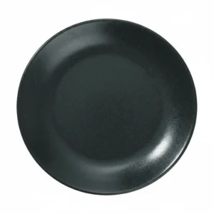 Mel Urmi Black Round Plate 10.8in