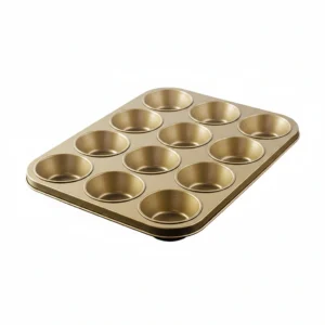 Cupcake Pan 6 Flat Gold 8921