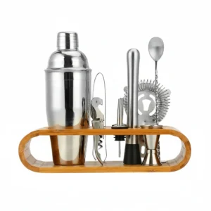 Bar Set w Wooden Base