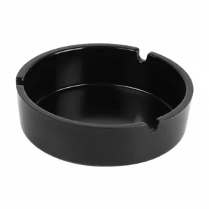 Ashtray Mel Round Black