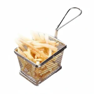 French Fry Basket SS Square