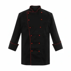 Chef Coat Black & Red
