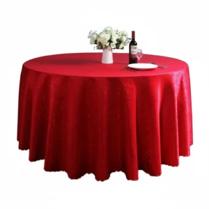 Tablecloth Red Round 2.6m