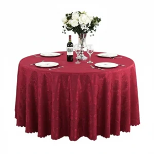 Tablecloth Maroon Round 2.6m