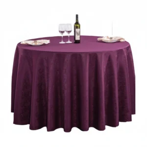 Tablecloth Purple Round 2.6m