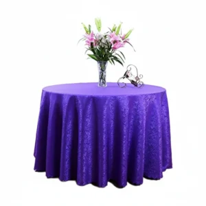 Tablecloth Blue Round 2.6m