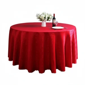 Tablecloth Red Round 2.9m