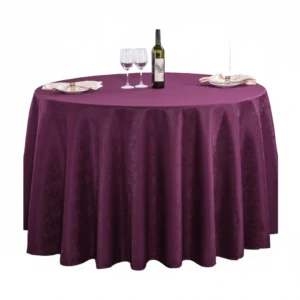 Tablecloth Purple Round 3.2m