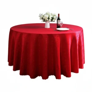 Tablecloth Red Round 3.2m