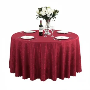 Tablecloth Maroon Round 2.9m