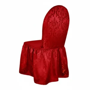 Chair Cover Maroon Jacquard