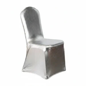 Chair Cover Silver Spandex Light