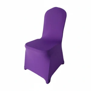 Chair Cover Dark Purple Spandex Heavy