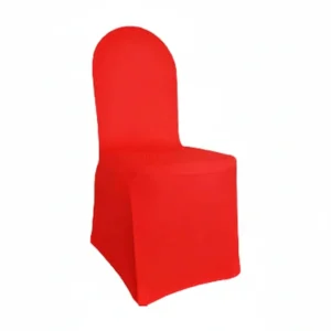 Chair Cover Red Jacquard Heavy