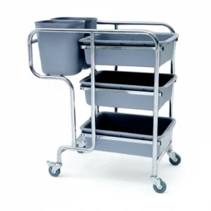 Cleaning Trolley Plastic SS