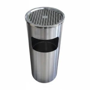 Ashtray Cum Dustbin SS  24x10
