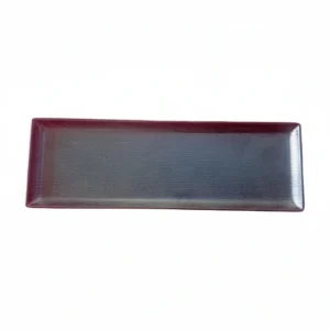 Mel Trinity Rectangular Platter Black 12x4"