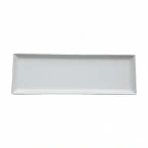 Mel Trinity Rectangular Platter White 12x4"