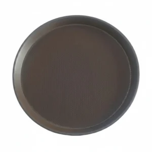 Dotted Tray Brown Round 16in