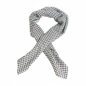Chefs Scarf Checkered Black White