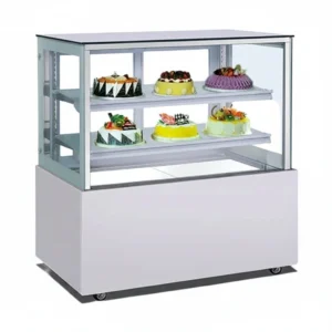 Suare White Cake Showcase 1.5m