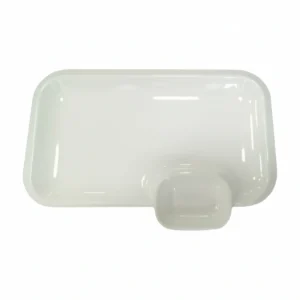 Rect.White Plate 10"