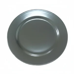 Round Flat Plate Black 11"