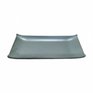 Frosted Rect. Plate 9"