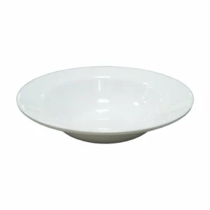 Wide Edge Round Dish White 10"