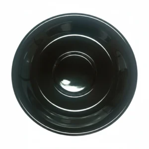 T1802998 15cm soup cup saucer Black