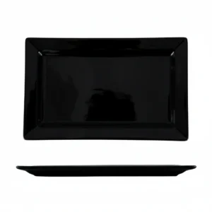 T1800110 12" rectangle plate Black