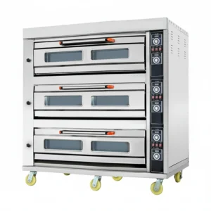 3 Deck 6 Tray Gas Deck Oven 1330x890x1705mm