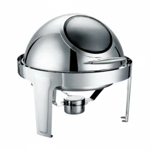 Round Rolltop Chafing Dish w Glass