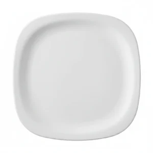 Mel Plate Square Round Quarter 7.5" 19cm
