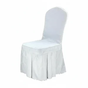 Jacquard Chair Cover White