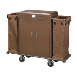Dbl Housekeeping Trolley w Door