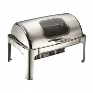 Chafing Dish Rect. Rolltop Glass
