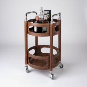 Round Beverage Cart